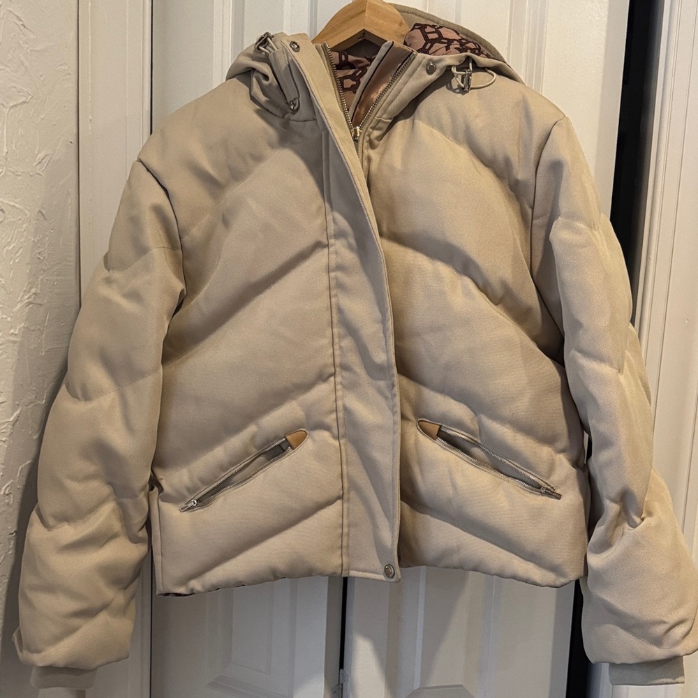 Hermes Cream Bomber Jacket